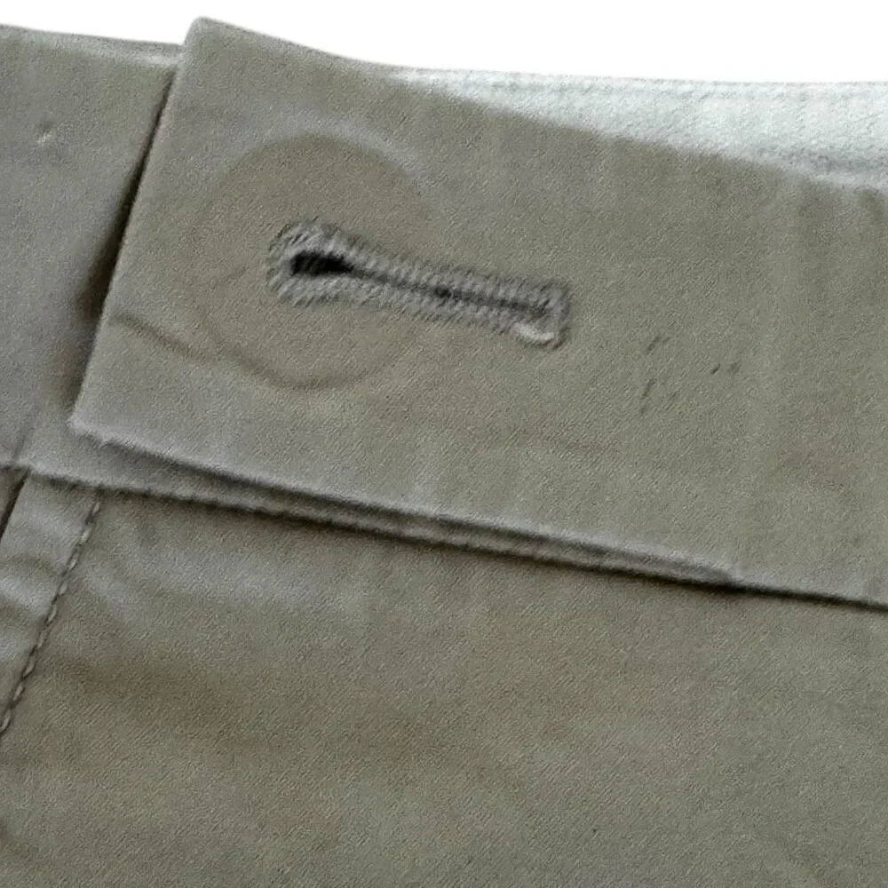 Tory Burch khaki beige pants straight leg mid rise casual work SZ 6 #2419